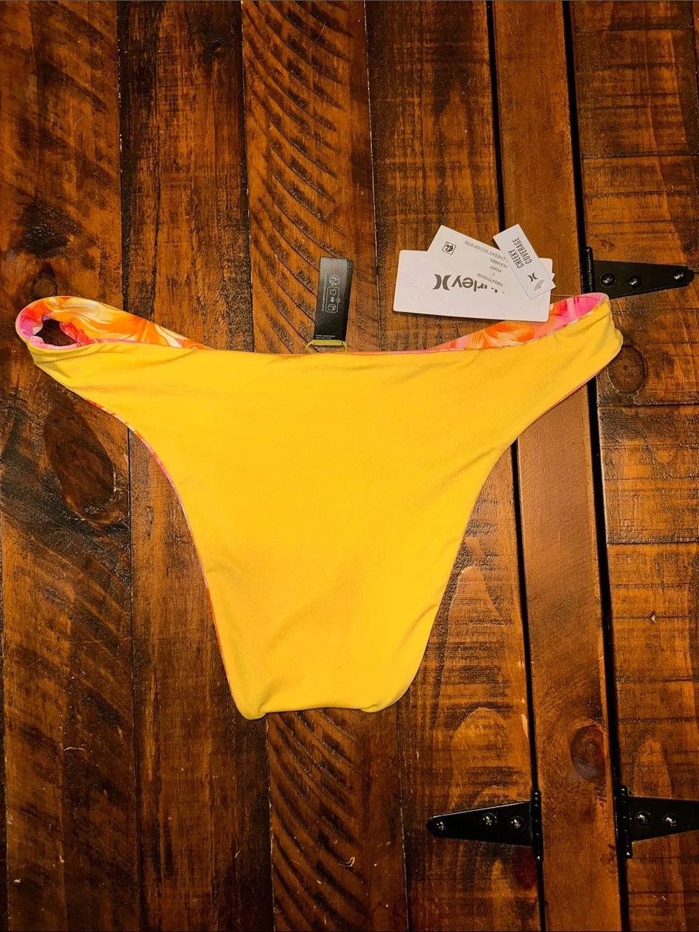 NWT Hurley Tropic Dreams Cheeky Scoop Bikini Bottom Size Large
